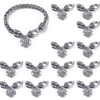 1 Piece Fashion Heart Shape Alloy Inlay Zircon Unisex Bracelets main image 5