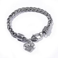 1 Piece Fashion Heart Shape Alloy Inlay Zircon Unisex Bracelets sku image 8