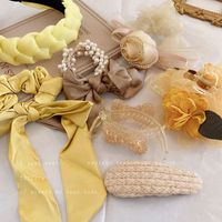 Sweet Geometric Cloth Hair Tie Hair Claws main image 1