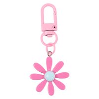 1 Piece Fashion Flower Resin Metal Plating Women's Bag Pendant Keychain main image 4