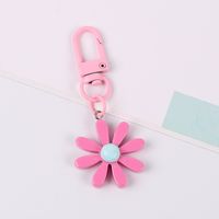 1 Piece Fashion Flower Resin Metal Plating Women's Bag Pendant Keychain main image 6