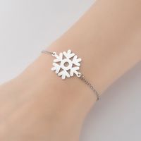 Titanium Steel Fashion Snowflake Bracelets sku image 1
