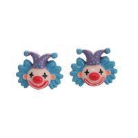 1 Pair Cartoon Style Clown Resin Handmade Women's Ear Studs sku image 5