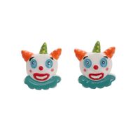 1 Pair Cartoon Style Clown Resin Handmade Women's Ear Studs sku image 6