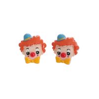1 Pair Cartoon Style Clown Resin Handmade Women's Ear Studs sku image 2
