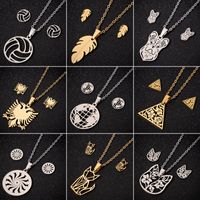 1 Set Simple Style Ball Stainless Steel Plating Earrings Necklace main image 1