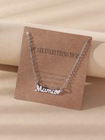 Fashion Mama Letter Stainless Steel Plating Necklace main image 1