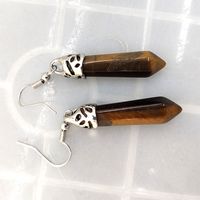 1 Pair Fashion Solid Color Polishing Crystal Drop Earrings sku image 4