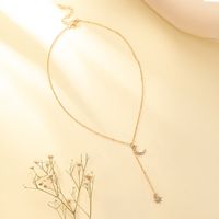 Wholesale Fashion Moon Star Pendant Short Necklace Nihaojewelry sku image 1