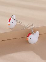 1 Pair Exaggerated Chick Synthetic Resin Women's Drop Earrings main image 2