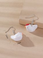 1 Pair Exaggerated Chick Synthetic Resin Women's Drop Earrings main image 3