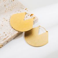 1 Pair Elegant Exaggerated Tassel Heart Shape Irregular Stainless Steel Artificial Pearls 18k Gold Plated Earrings sku image 1