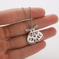 Titanium Steel Simple Style Hollow Out Plating Elephant Fox Snake Pendant Necklace sku image 2