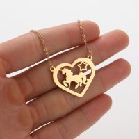 Stainless Steel Titanium Steel Simple Style Hollow Out Animal Pendant Necklace sku image 13