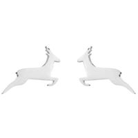 1 Pair Fashion Animal Titanium Steel Plating Ear Studs main image 3