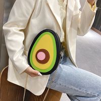 Women's Medium Pu Leather Fruit Cute Oval Zipper Crossbody Bag main image 2