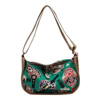 Women's Medium All Seasons Canvas Geometric Fashion Square Flip Cover Shoulder Bag sku image 4