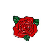 Fashion Rose Alloy Enamel Unisex Brooches sku image 1