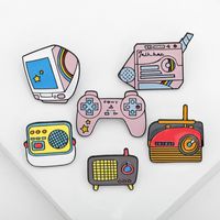 Cartoon Style Game Console Television Alloy Enamel Unisex Brooches main image 4