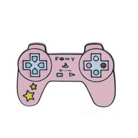 Cartoon Style Game Console Television Alloy Enamel Unisex Brooches sku image 1