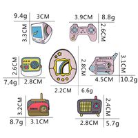 Cartoon-stil Spielkonsole Fernsehen Legierung Emaille Unisex Broschen main image 5