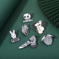 Cartoon Style Animal Letter Alloy Stoving Varnish Unisex Brooches main image 1