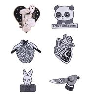 Cartoon Style Animal Letter Alloy Stoving Varnish Unisex Brooches main image 2