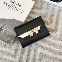 Women's Bow Knot Pu Leather Magnetic Buckle Wallets sku image 5
