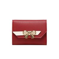 Women's Bow Knot Pu Leather Magnetic Buckle Wallets main image 3