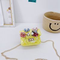 Girl's Pu Leather Animal Cute Square Zipper Crossbody Bag sku image 4