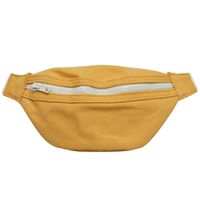 Kid'S Small Canvas Solid Color Basic Square Zipper Fanny Pack main image 6