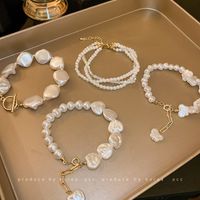 Fashion Star Heart Shape Butterfly Artificial Pearl Wholesale Bracelets main image 1