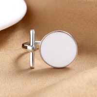 1 Piece Simple Style Round Copper Inlay Open Ring main image 4