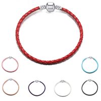 1 Pieza Moda Ronda Forma De Corazón Cuero Sintético Enchapado Unisexo Pulsera main image 1