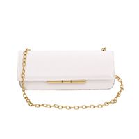 Women's Small All Seasons Pu Leather Solid Color Vintage Style Square Lock Clasp Baguette Bag sku image 2