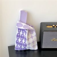 Women's Vintage Style Stripe Heart Shape Butterfly Knit Shopping Bags sku image 15