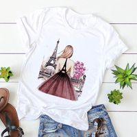 Women's T-shirt Short Sleeve T-shirts Printing Casual Printing main image 1