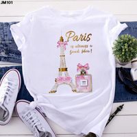 Women's T-shirt Short Sleeve T-shirts Printing Casual Printing main image 2