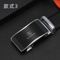 Two-layer Leather New Automatic Buckle Casual Men's Belt sku image 19