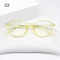 Simple Style Solid Color Ac Special-shaped Mirror Full Frame Optical Glasses sku image 1