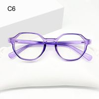 Simple Style Solid Color Ac Special-shaped Mirror Full Frame Optical Glasses sku image 4