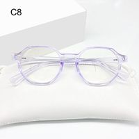 Simple Style Solid Color Ac Special-shaped Mirror Full Frame Optical Glasses sku image 8