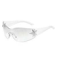 Fashion Star Pc Special-shaped Mirror Frameless Sports Sunglasses sku image 8