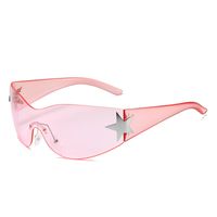 Fashion Star Pc Special-shaped Mirror Frameless Sports Sunglasses sku image 3