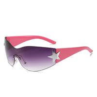 Fashion Star Pc Special-shaped Mirror Frameless Sports Sunglasses sku image 6