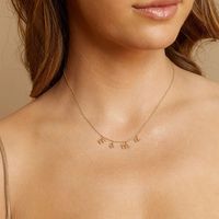 Mama Lettre Argent Sterling Placage Collier main image 2