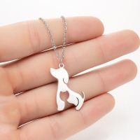 Stainless Steel Titanium Steel Simple Style Hollow Out Animal Pendant Necklace sku image 1