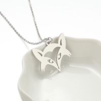 Stainless Steel Titanium Steel Simple Style Hollow Out Animal Pendant Necklace main image 5