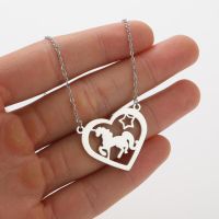 Stainless Steel Titanium Steel Simple Style Hollow Out Animal Pendant Necklace sku image 5