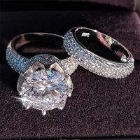 1 Piece Fashion Geometric Copper Inlay Artificial Diamond Rings main image 6